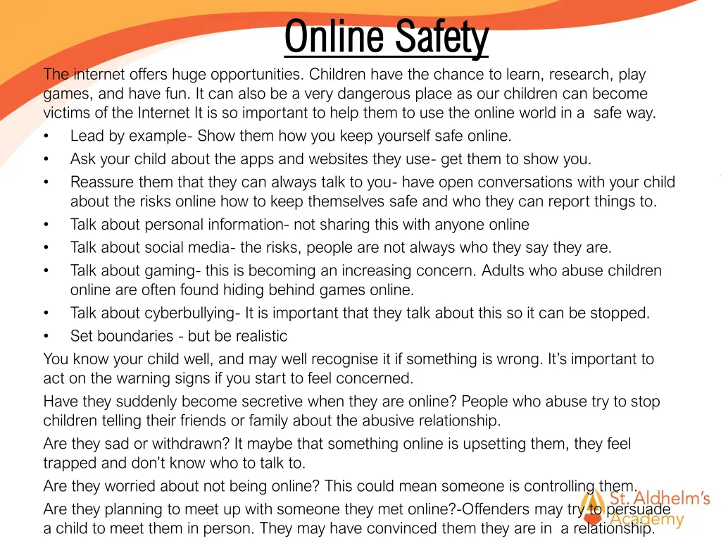 online safety online safety