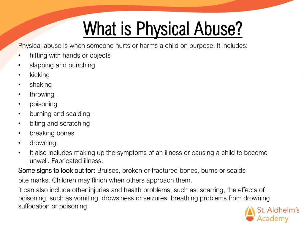 what is physical abuse what is physical abuse