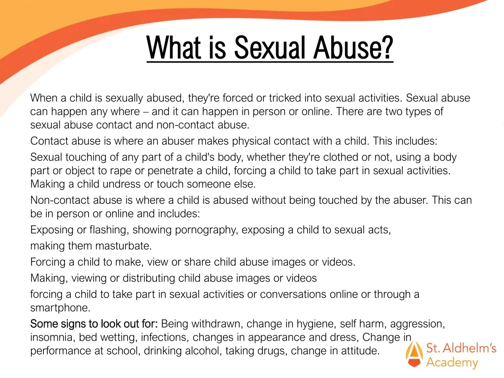 what is sexual abuse what is sexual abuse