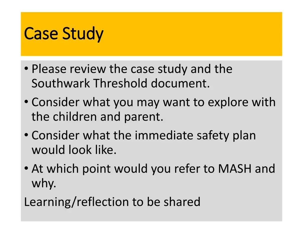 case study case study