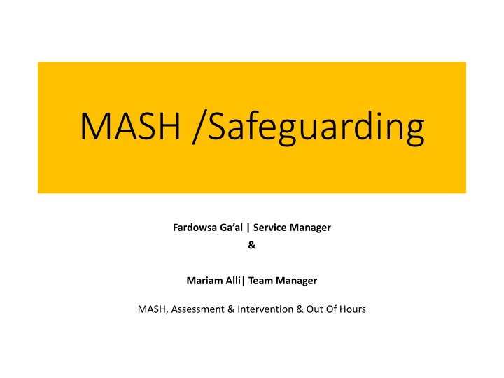 mash safeguarding