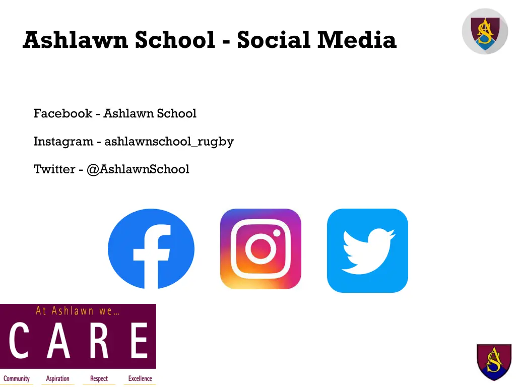 ashlawn school social media