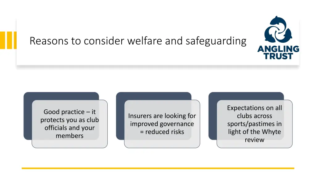 reasons to consider welfare and safeguarding