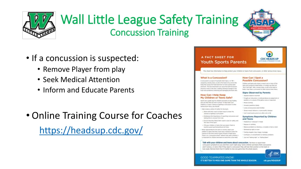 wall little league safety training wall little 17