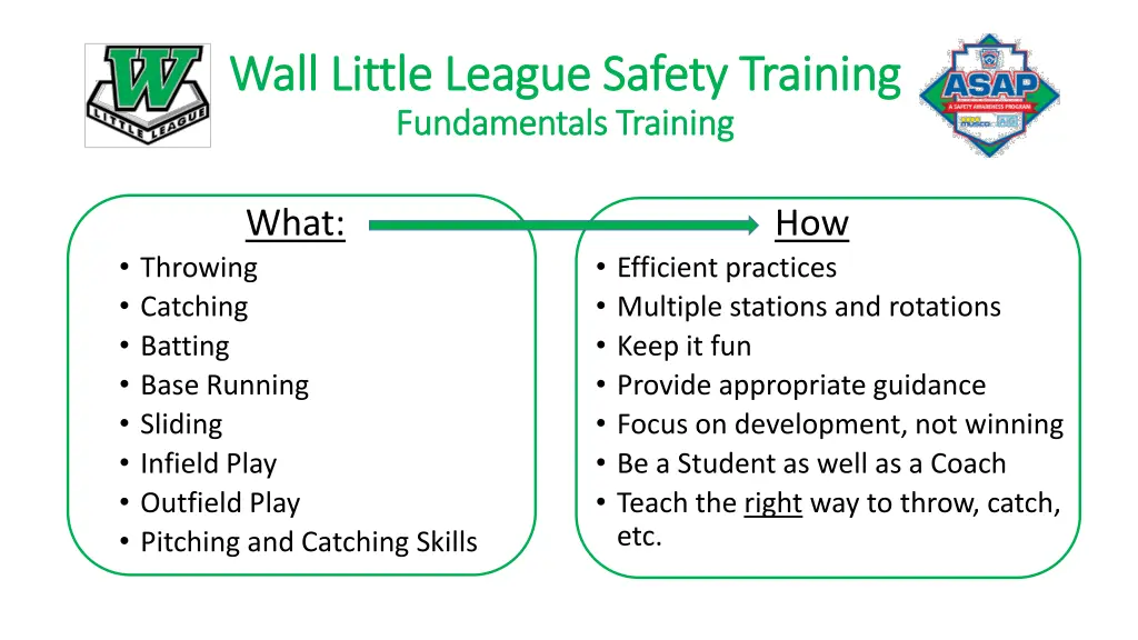 wall little league safety training wall little 22