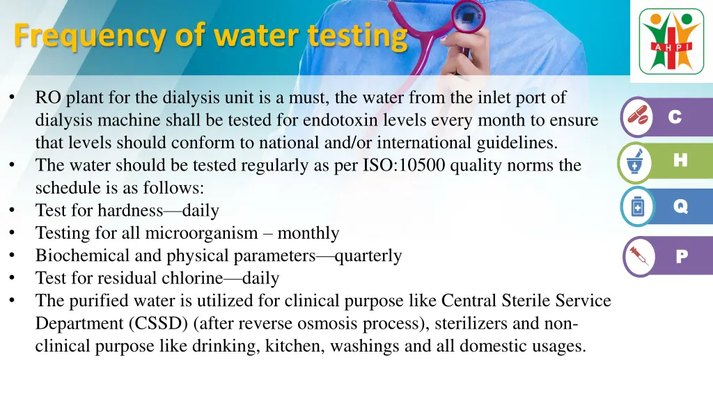 frequency of water testing