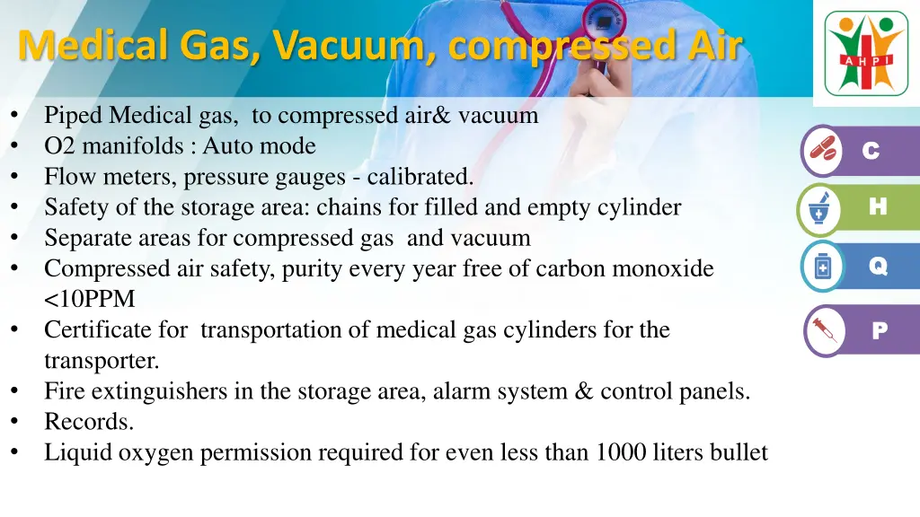 medical gas vacuum compressed air