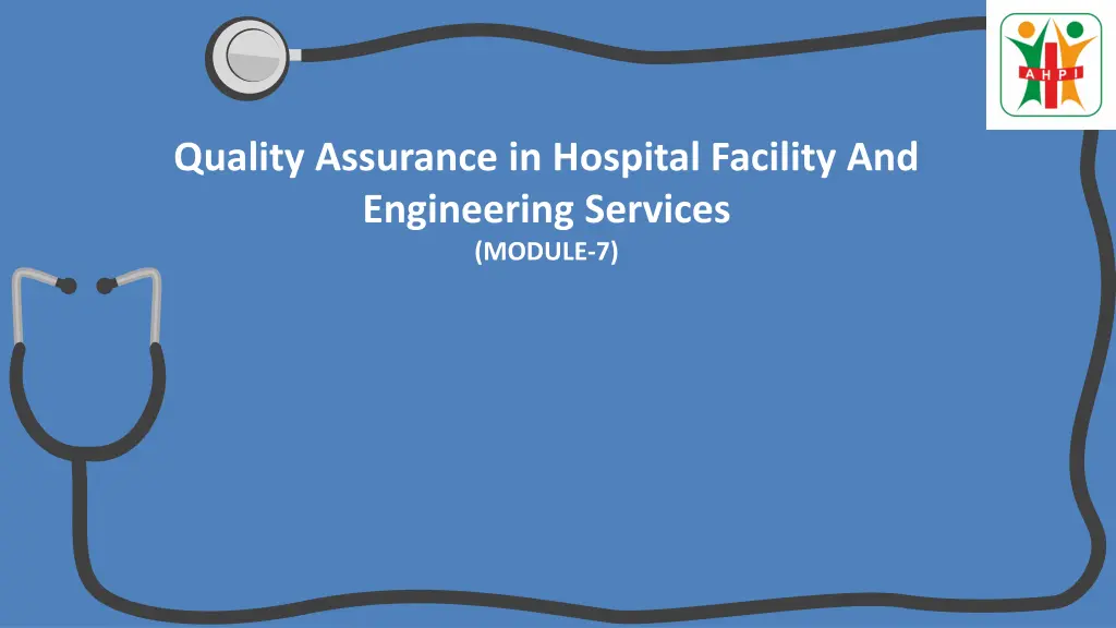 quality assurance in hospital facility