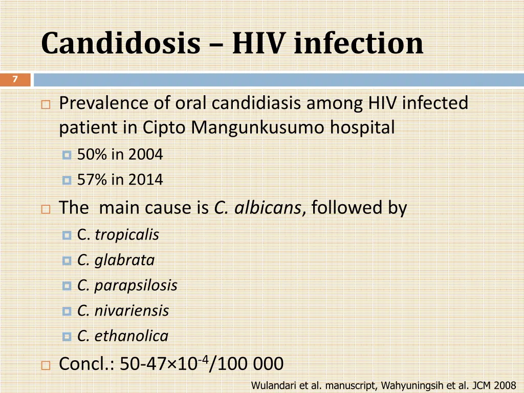 candidosis hiv infection