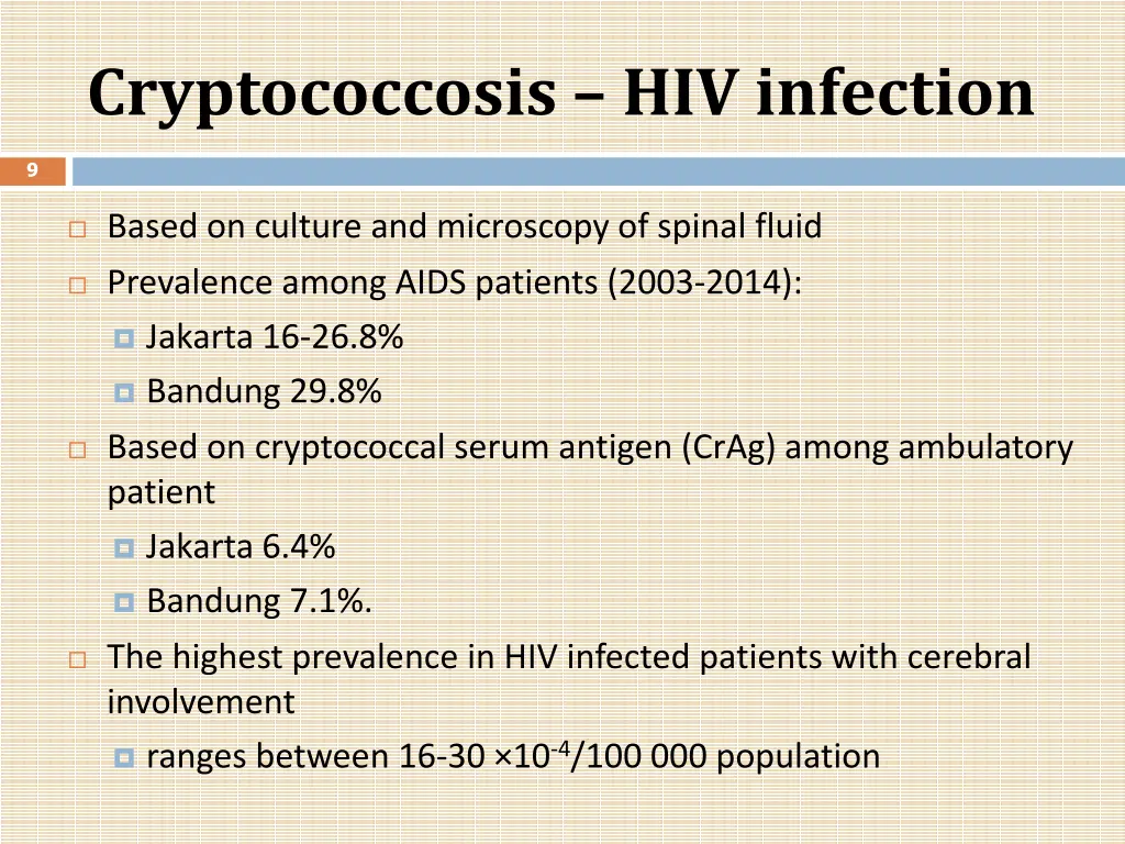 cryptococcosis hiv infection