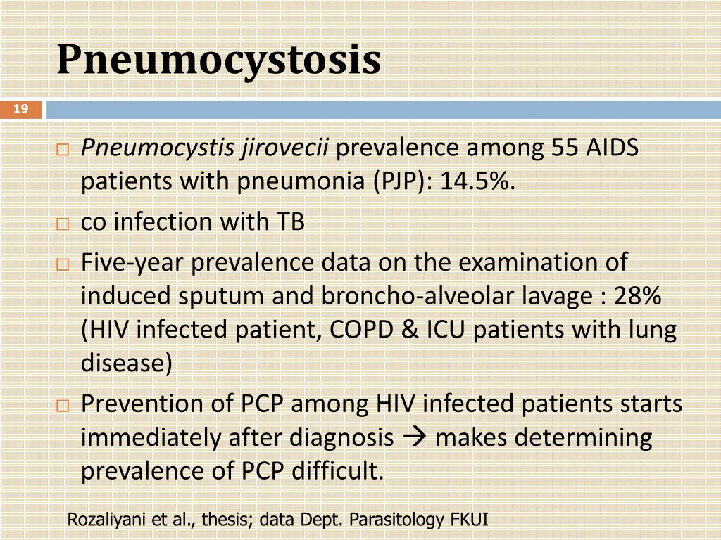 pneumocystosis