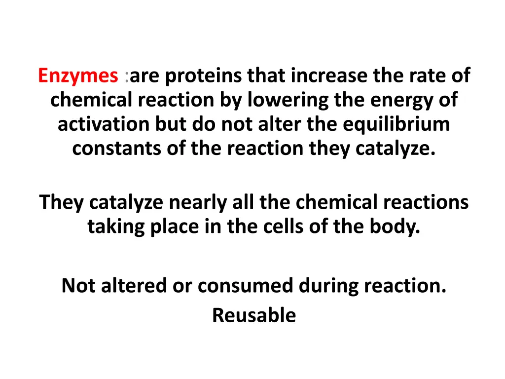 enzymes are proteins that increase the rate