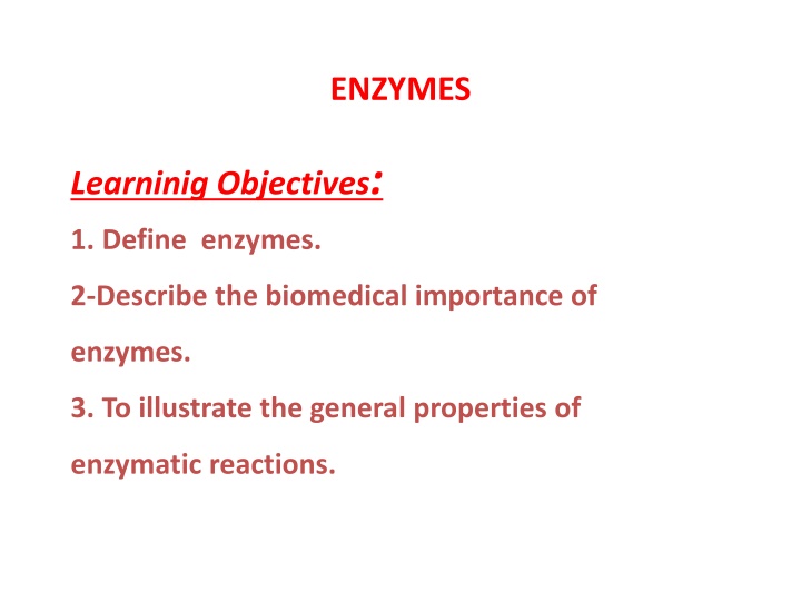 enzymes