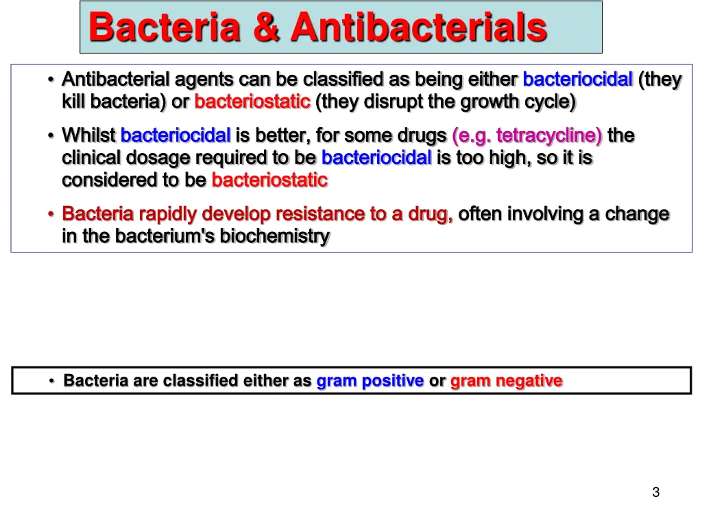 bacteria antibacterials