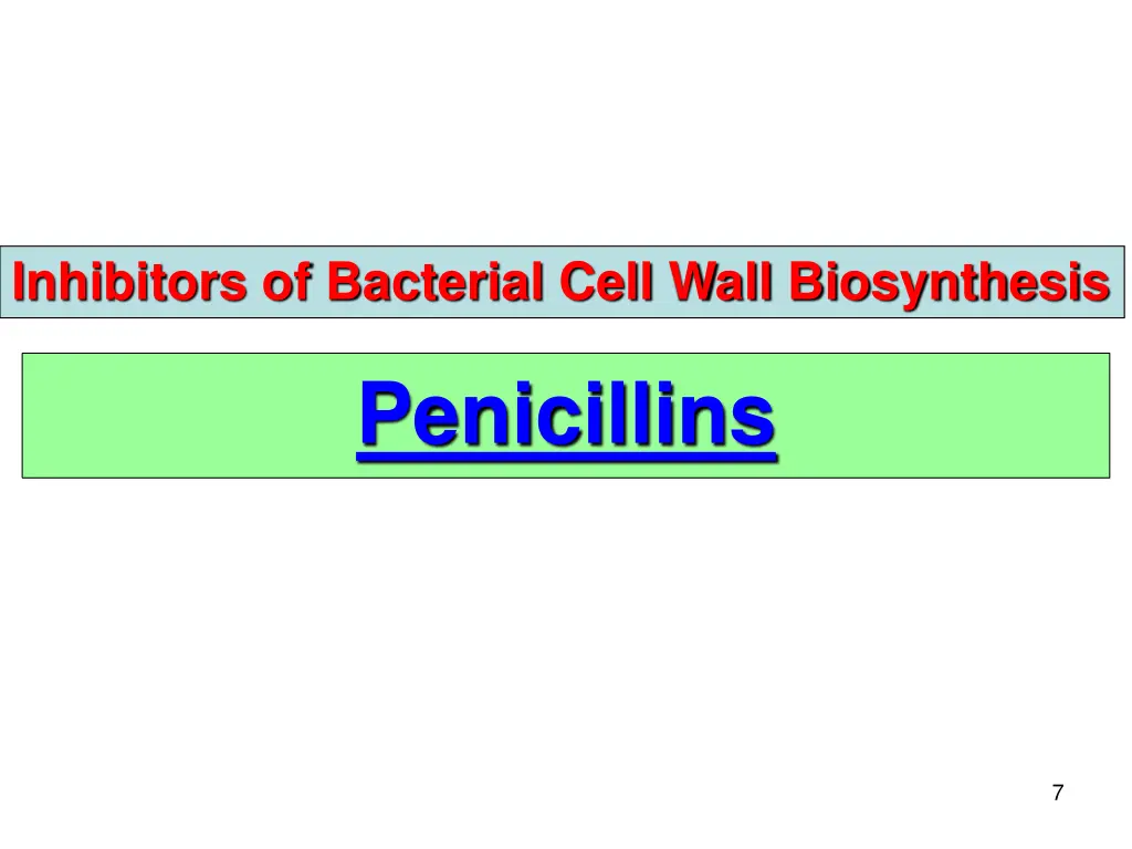 inhibitors of bacterial cell wall biosynthesis 2