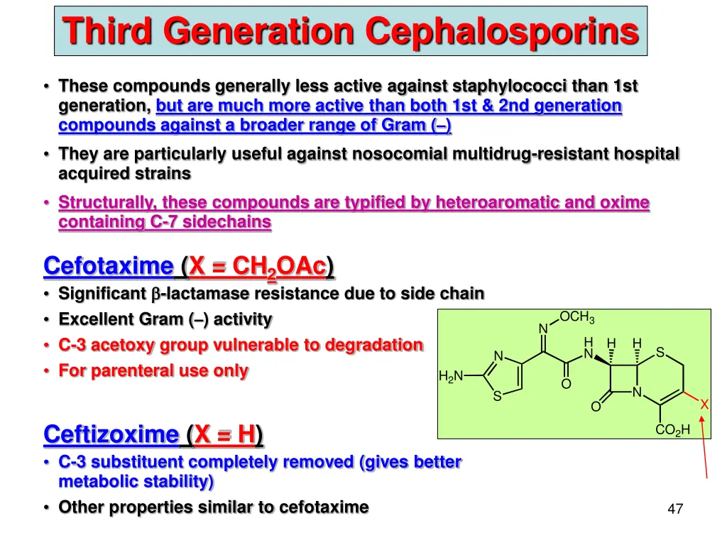 third generation cephalosporins