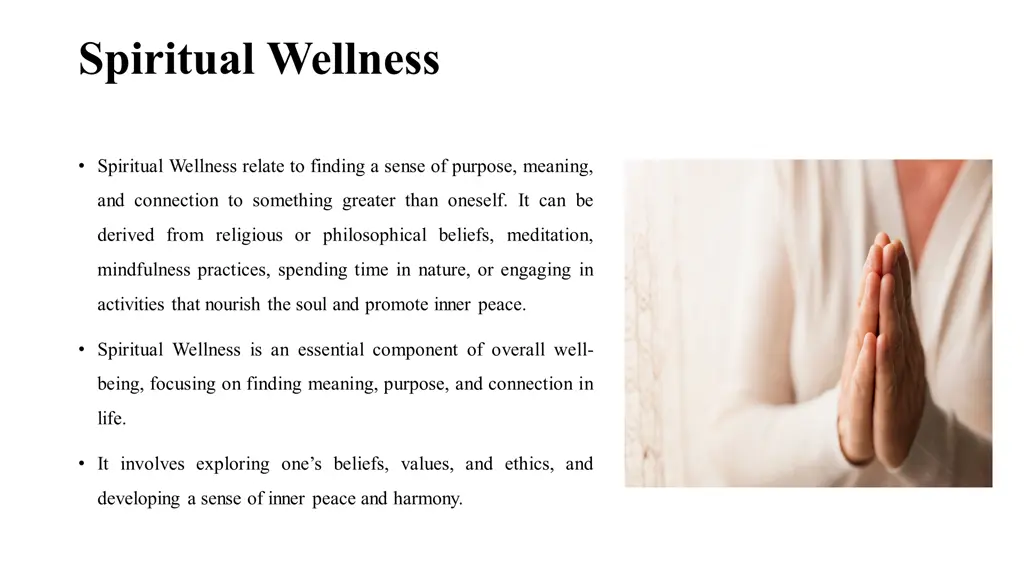 spiritual wellness