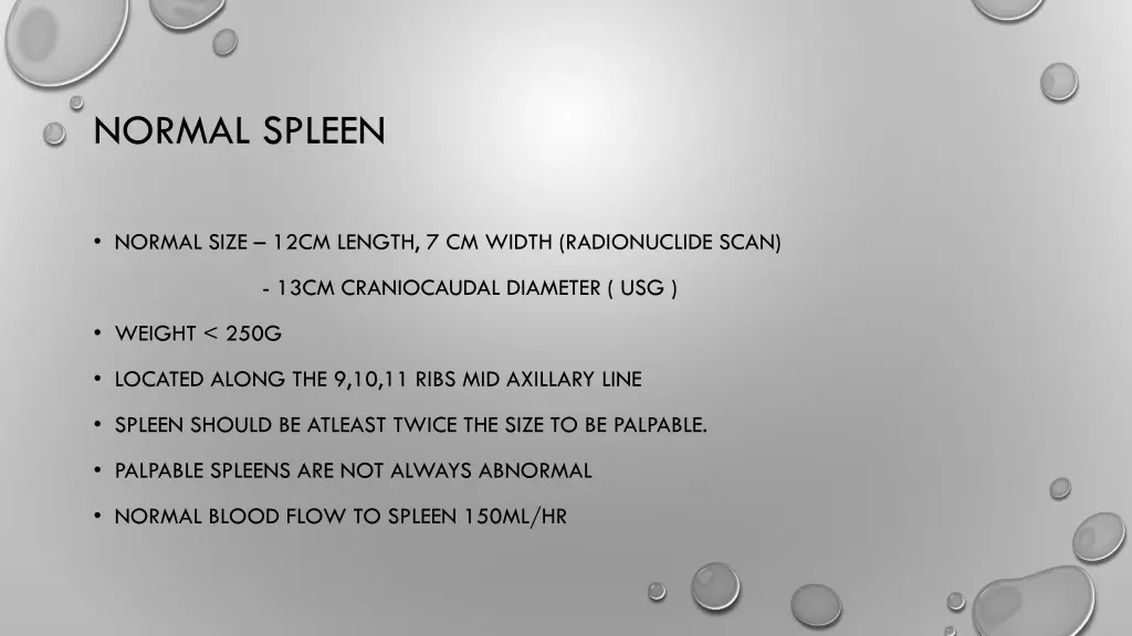 normal spleen