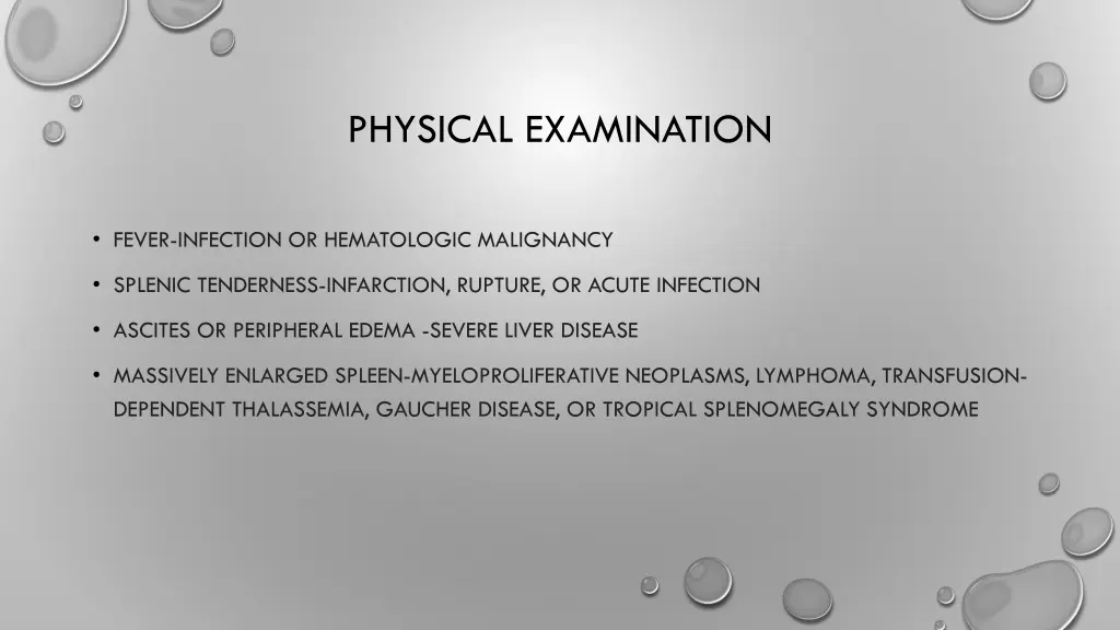 physical examination