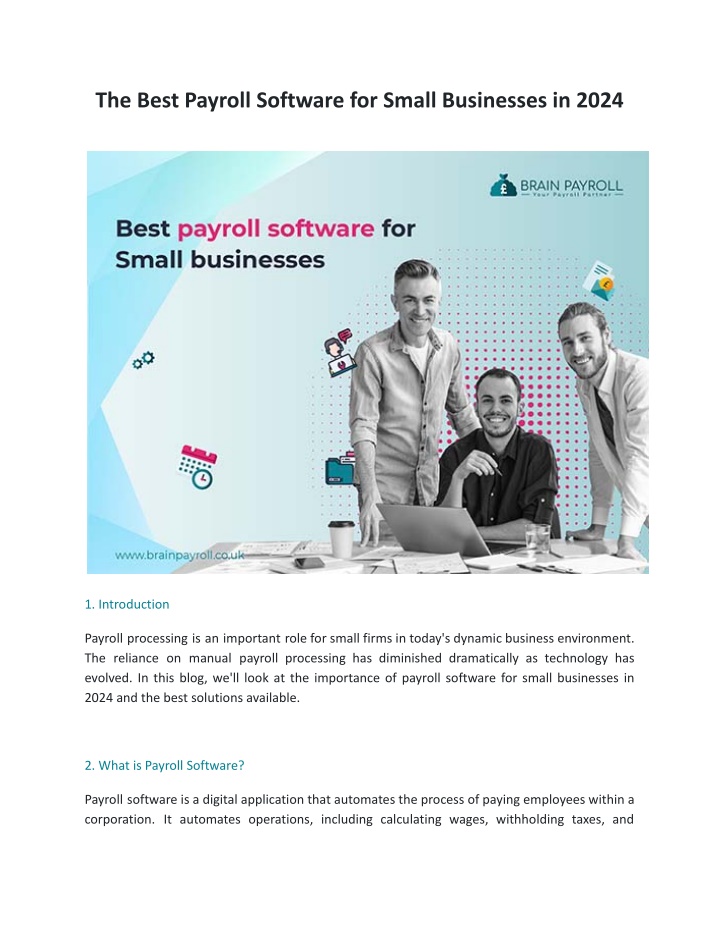 the best payroll software for small businesses