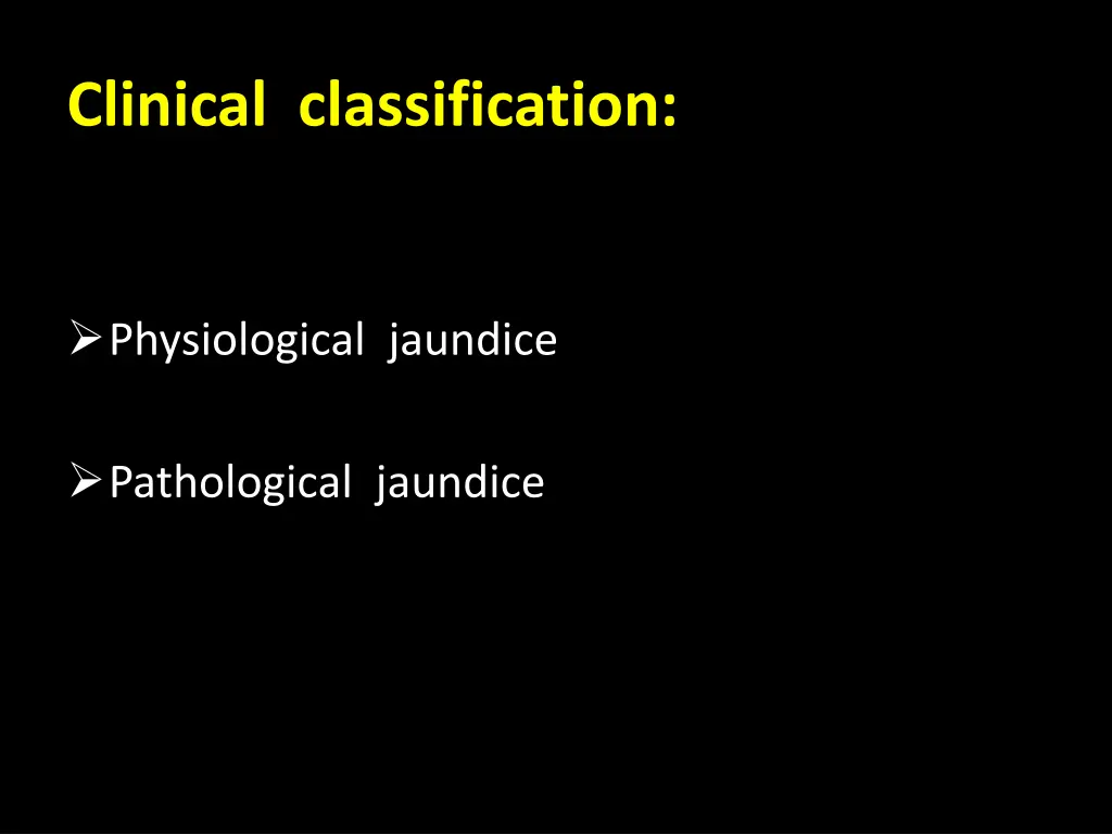 clinical classification