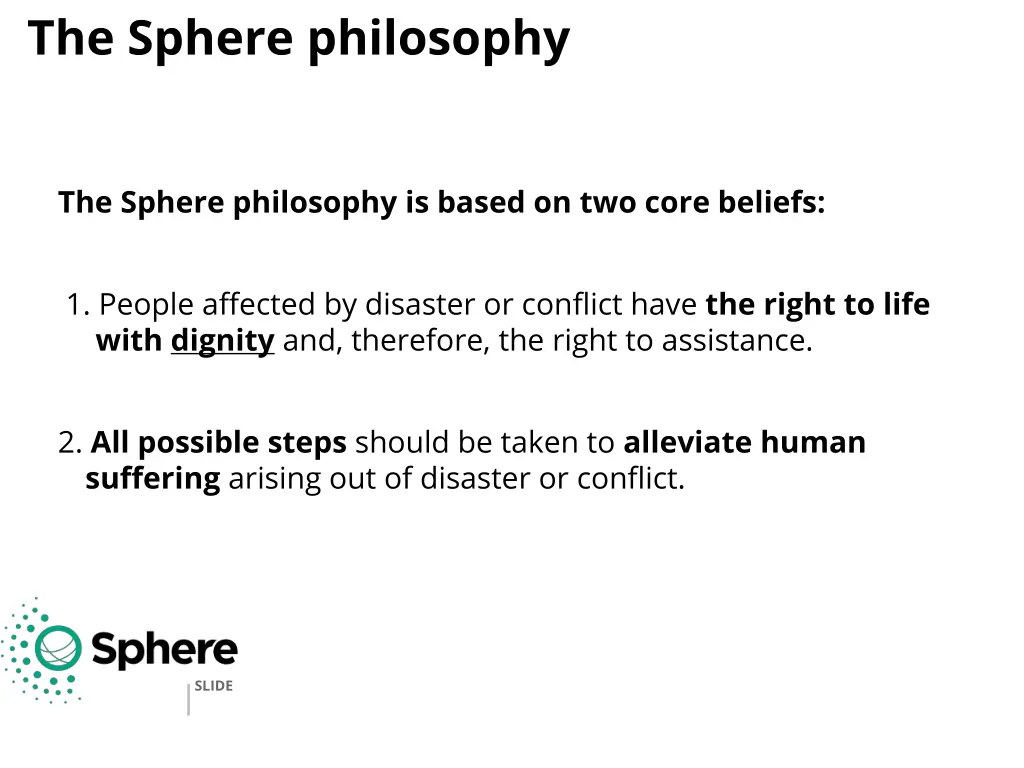 the sphere philosophy