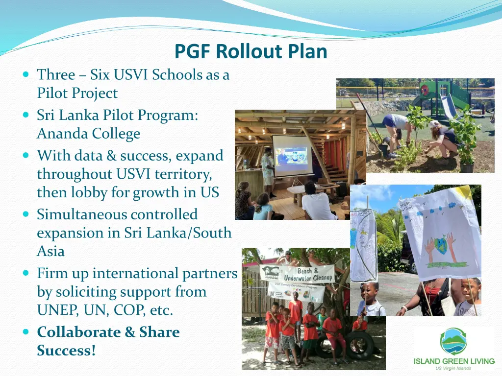 pgf rollout plan