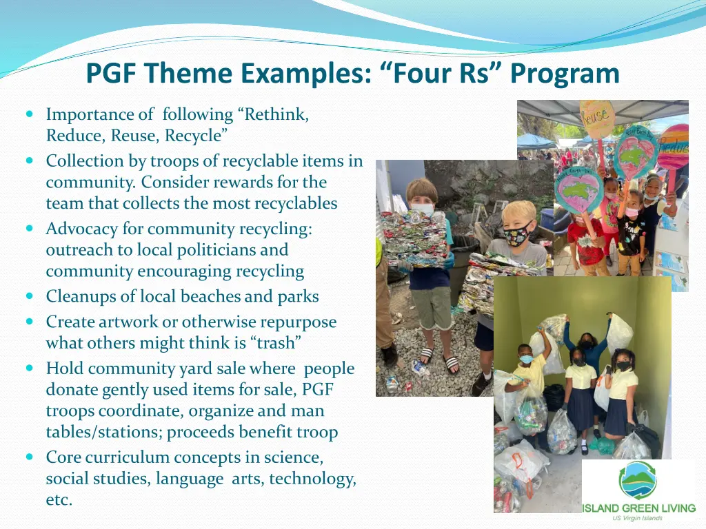 pgf theme examples four rs program