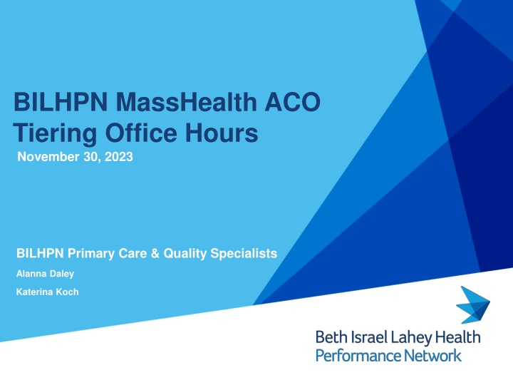 bilhpn masshealth aco tiering office hours