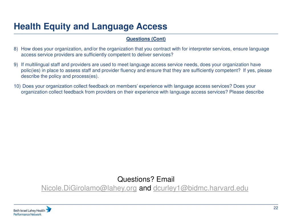 health equity and language access 2