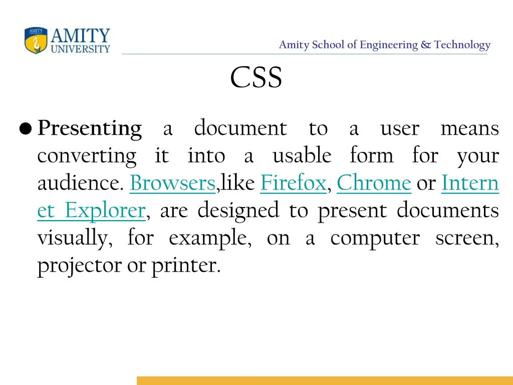 amity school of engineering technology css 1