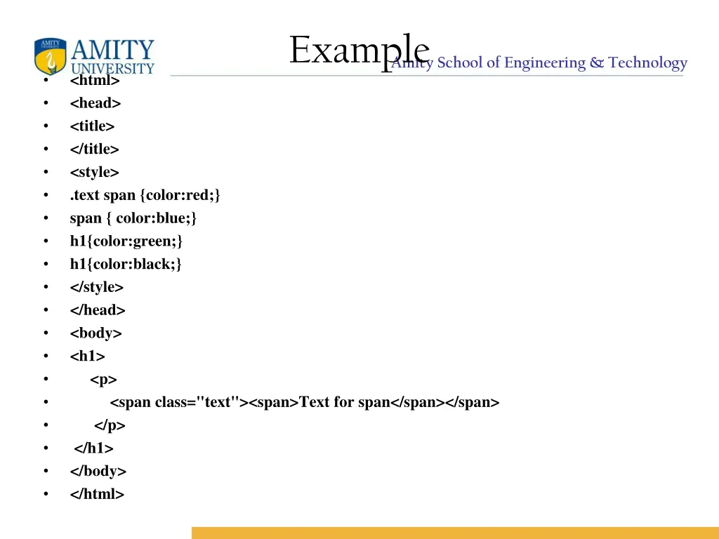 amity school of engineering technology example 3