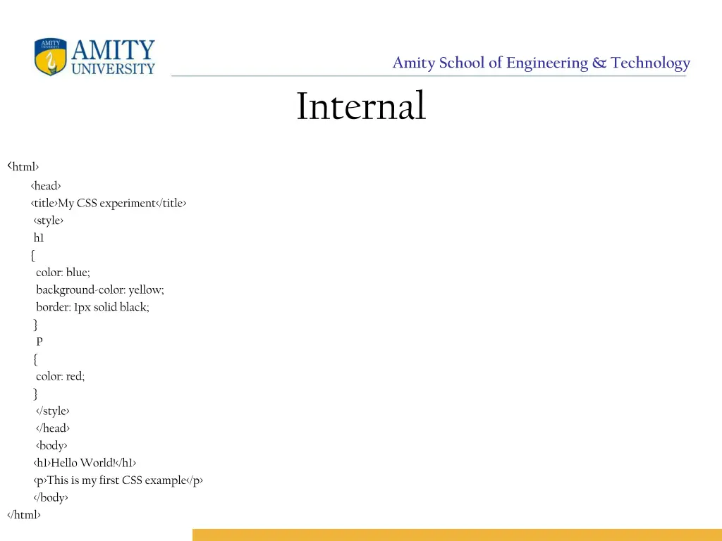 amity school of engineering technology internal