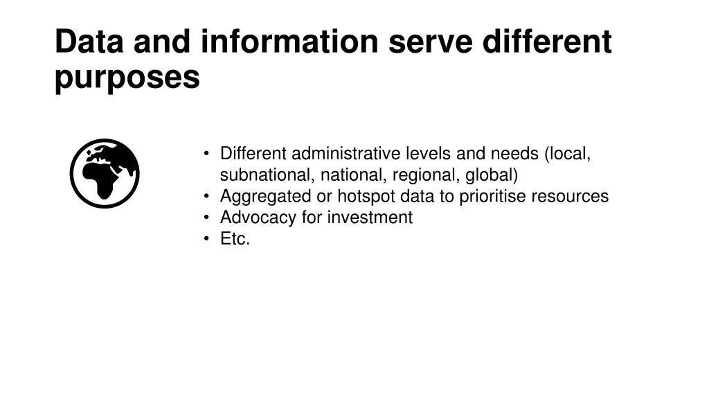 data and information serve different purposes