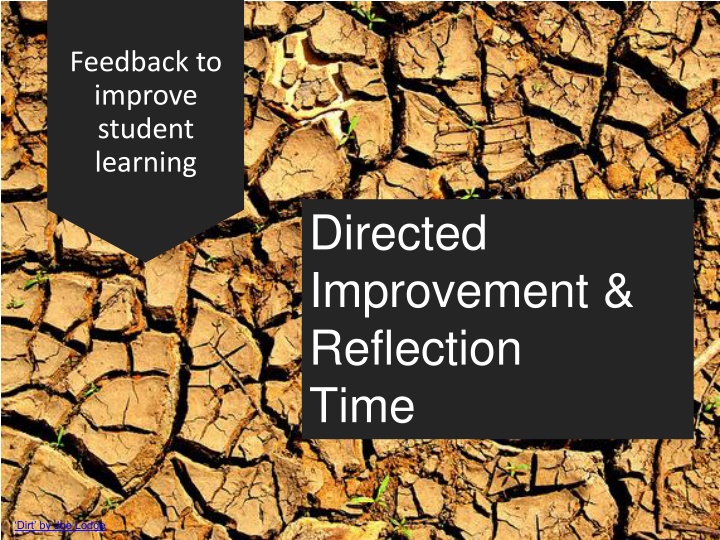 feedback to improve student learning