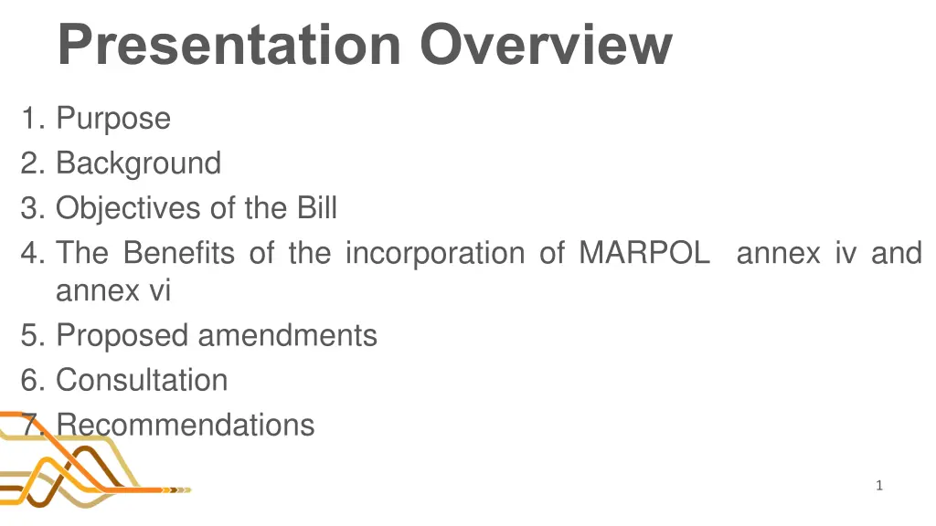 presentation overview