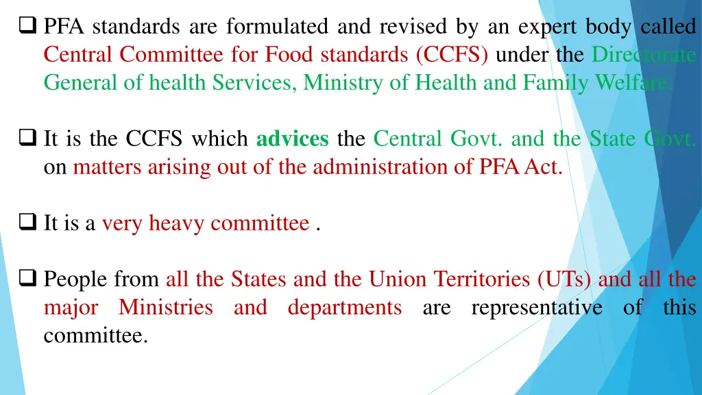 pfa standards are formulated and revised