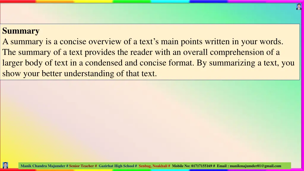 summary a summary is a concise overview of a text