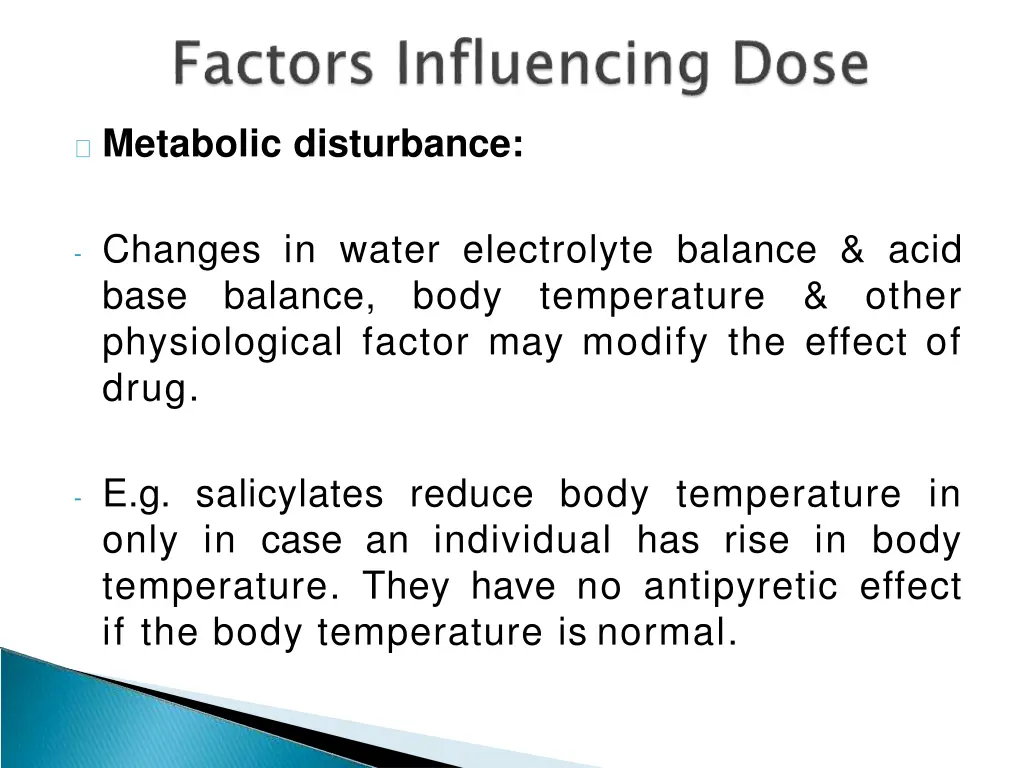 metabolic disturbance