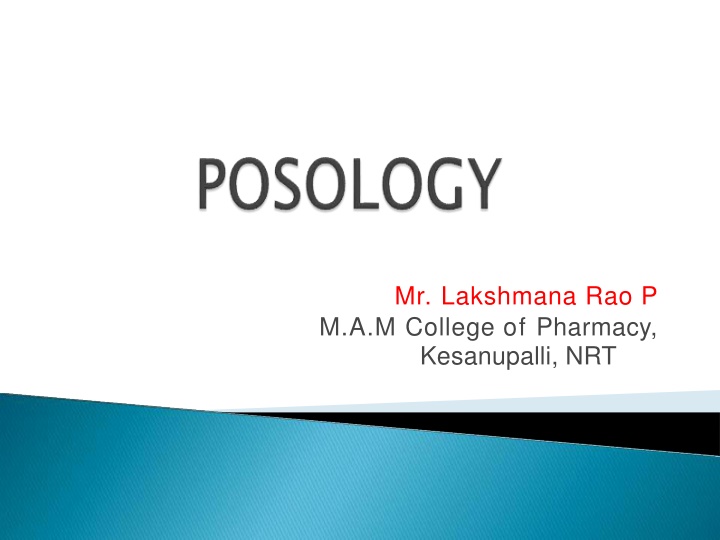 mr lakshmana rao p m a m college of pharmacy