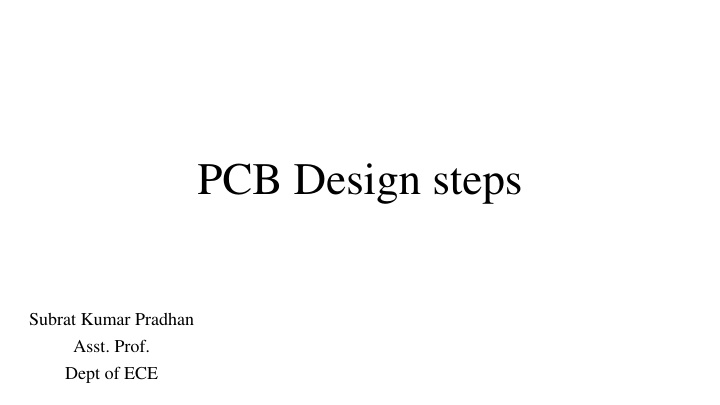 pcb design steps