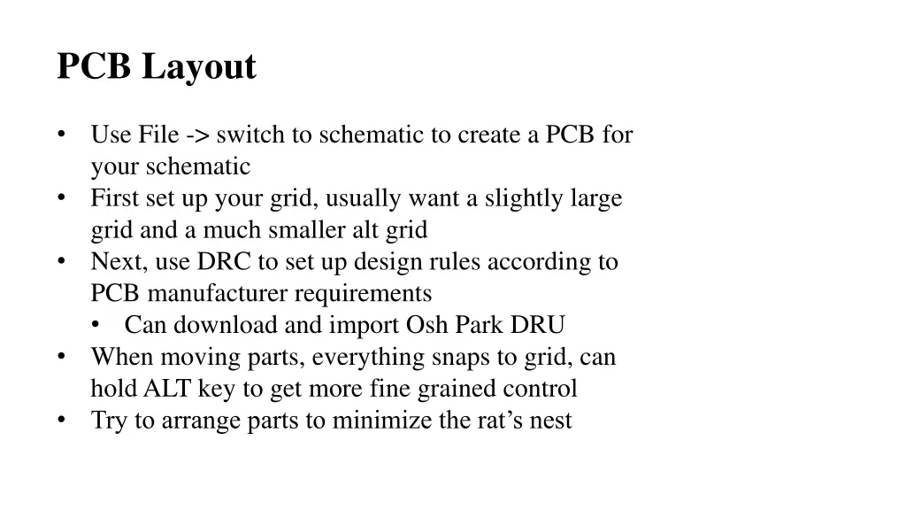 pcb layout