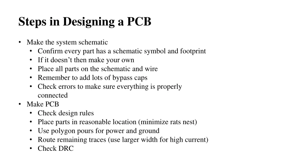 steps in designing a pcb 1