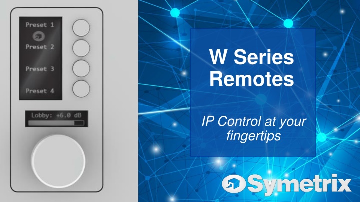 w series remotes