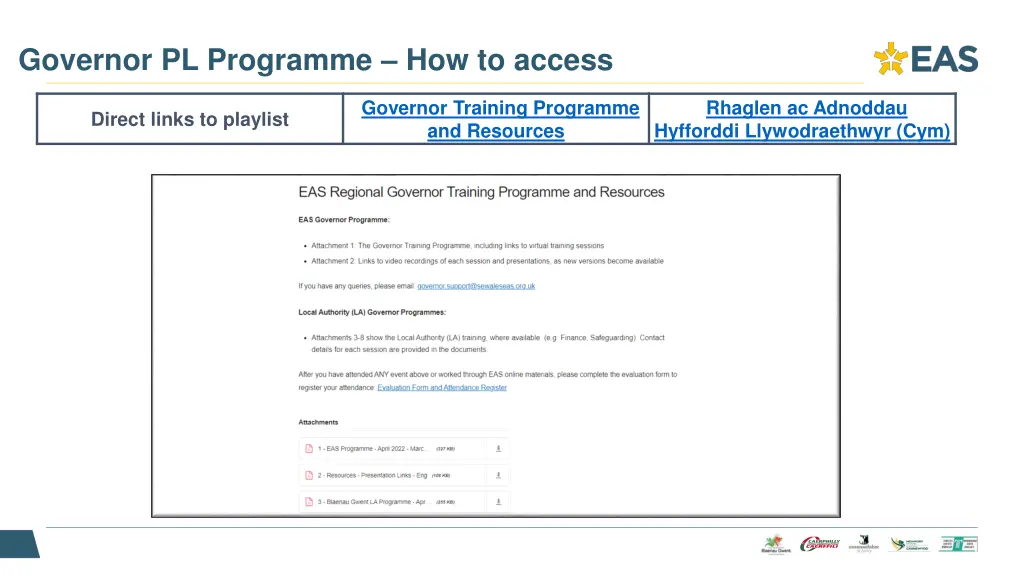 governor pl programme how to access