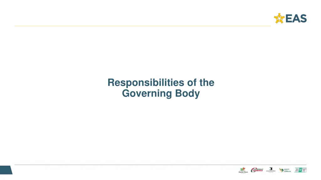 responsibilities of the governing body
