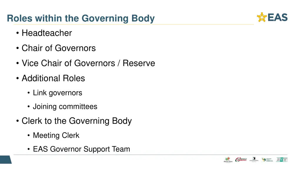 roles within the governing body headteacher