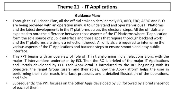 theme 21 it applications