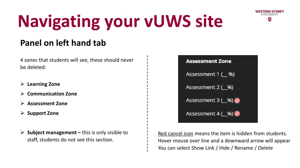 navigating your vuws site 2