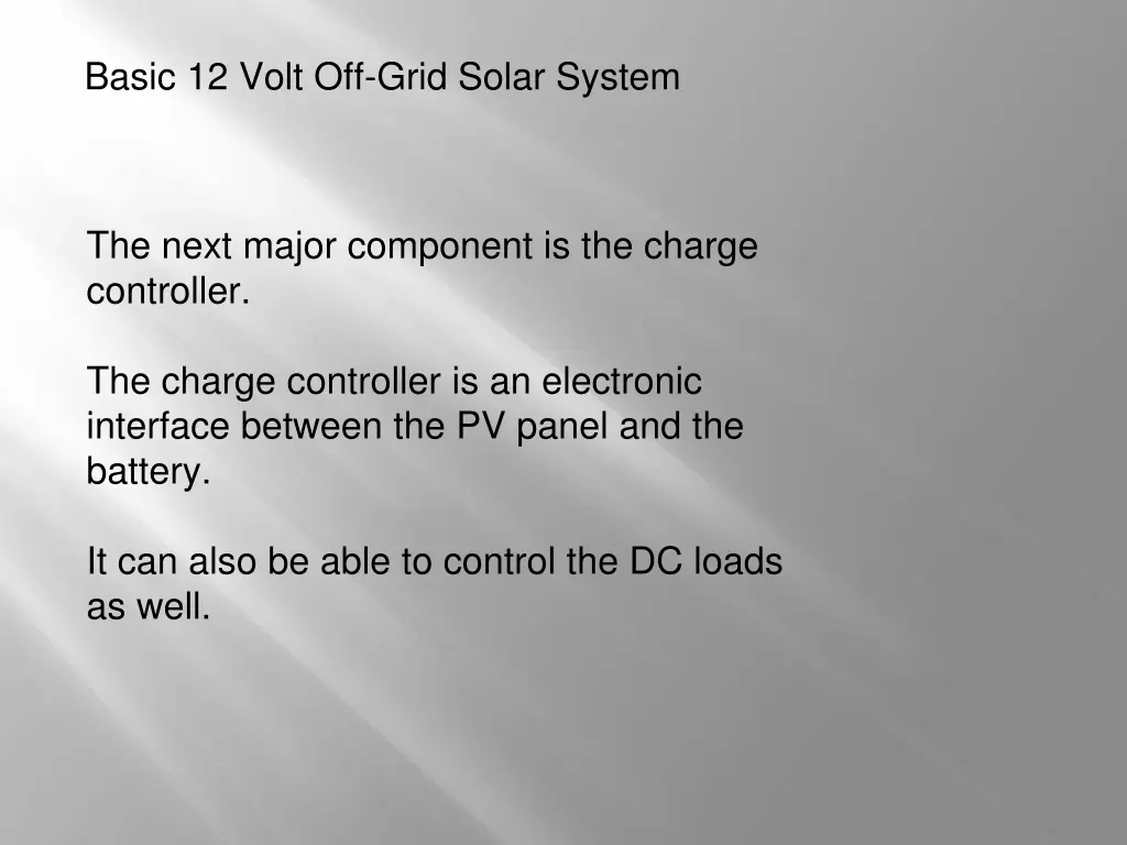 basic 12 volt off grid solar system 14